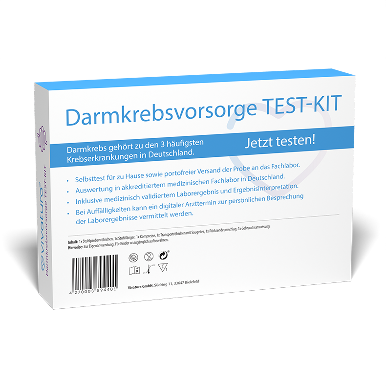 Darmkrebsvorsorge Rückansicht